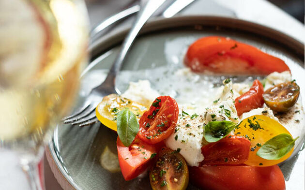mozzarella tomato basil